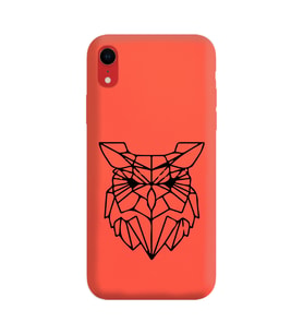 Iphone XR Çizgi Tasarımlı Turuncu Lansman Telefon Kılıfı