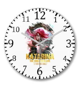 Katarina 02 Duvar Saati Bombeli Gercek Cam