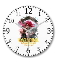 Katarina 02 Duvar Saati Bombeli Gercek Cam