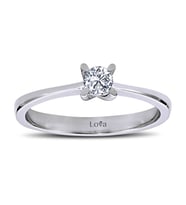 Lova E Renk 0,21 Karat Pırlanta Tektaş Yüzük - 1020054