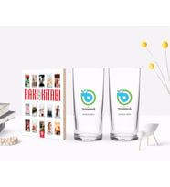 BK Gift Kişiye Özel Renkli Baskılı Tekirdağ Tasarımlı Turistik İkili Rakı Bardağı ve Rakı Cep Kitabı Hediye Seti-1 (Model 1)