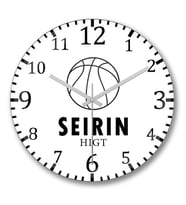 Kuroko Duvar Saati Bombeli Gercek Cam