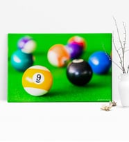 BK Gift Kişiye Özel Bilardo Temalı Kanvas Tablo (50x70cm.) 1