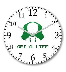 Get A Life Duvar Saati Bombeli Gercek Cam