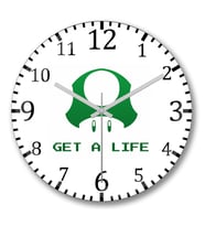 Get A Life Duvar Saati Bombeli Gercek Cam