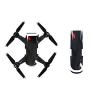 DJI Spark Su Geçirmez Premium PVC Sticker Çıkartma Black Angle