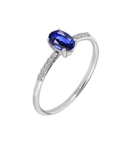 Sirius Pırlanta ve Oval Safir Taşlı Yüzük 0717R0247