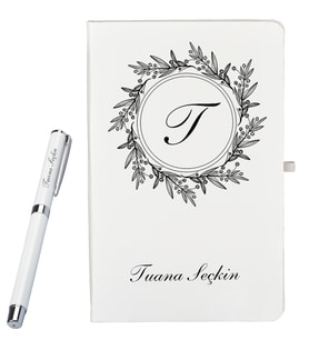 Arkadaşa Hediye Sevgiliye Hediye Kişiye Özel Defter Ve Kalem Seti