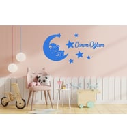 Canım Oğlum Çoçuk ve Bebek Odası Duvar Süsü (Mavi)