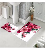 Banyo Halısı Ikili Klozet Takımı Kaymaz Tabanlı (60 xm x 100 cm + 40 cm x 60 cm) 