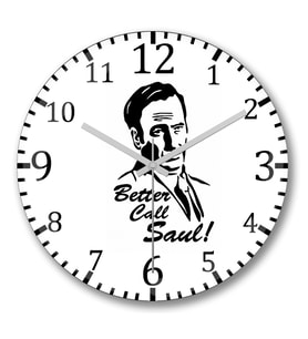 Better Call Saul Duvar Saati Bombeli Gercek Cam