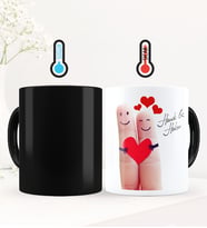 BK Gift Kişiye Özel Sevgili Temalı Sihirli Kupa Bardak - 87