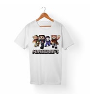 Minecraft Çocuk Beyaz Tişört
