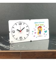 Ailenin Prensesi Ahşap Masa Saati