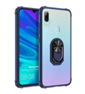 Microsonic Huawei Honor 10 Lite Kılıf Grande Clear Ring Holder Lacivert