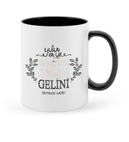 BK Gift Kişiye Özel Yılın En İyi Gelini Siyah Kupa Bardak