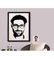 BK Gift Kişiye Özel Erkek Silüet Kanvas Tablo 70x100cm-1A