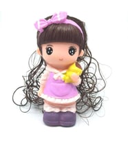Kumbaralı Oyuncak Çocuk Saçlı Dekoratif Bebek Kumbara 16 cm Model 2 (Karışık)