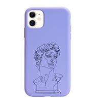 Iphone 11 Çizgi Tasarımlı Mor Lansman Telefon Kılıfı
