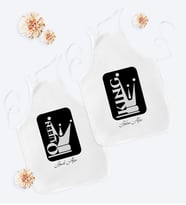 BK Gift Kişiye Özel İkili Sevgili Temalı Mutfak Önlüğü - 1