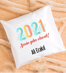Senin Yılın Olacak 2021 Yılbaşı Hediyesi Yastık
