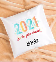 Senin Yılın Olacak 2021 Yılbaşı Hediyesi Yastık