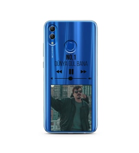 No.1 Mp3 Tasarımlı Süper Şeffaf Silikon Telefon Kılıfı Huawei Honor 10 Lite