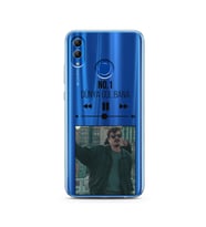 No.1 Mp3 Tasarımlı Süper Şeffaf Silikon Telefon Kılıfı Huawei Honor 10 Lite