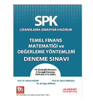 SPK Temel Fin. Mat. ve Değ. Yöntemleri Deneme Sınavı