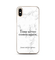Iphone Xs Max Beyaz Mermer Söz Tasarımlı Telefon Kılıfı