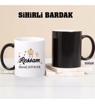 Ressam Kupa Bardağı Sihirli (Beyaz)