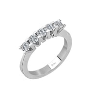 Sirius E Renk 0,55 Karat Pırlanta 5 Taş Yüzük 0704R0341