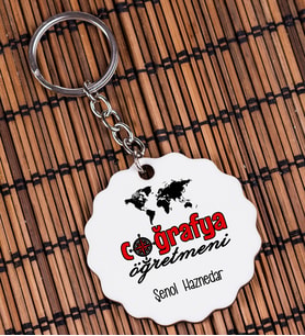 Coğrafya Öğretmeni Anahtarlık