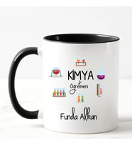 Kimya Öğretmeni Kupa Bardağı Siyah