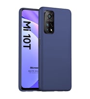Microsonic Matte Silicone Xiaomi Mi 10T Pro Kılıf Lacivert