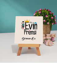 Evin Prensi Tasarımlı Kişiye Özel Hediye Evin Prensi Dekoratif Taş Baskı 