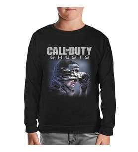 Call of Duty - Ghosts Siyah Çocuk Sweatshirt