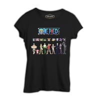 One Piece Siyah Kadın Tshirt