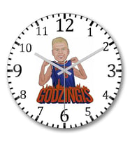 Godzingis Duvar Saati Bombeli Gercek Cam