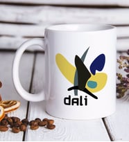 Dali Tasarımlı Beyaz Kupa Bardak