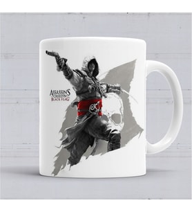 Assassin Creed Black Flag Kupa Bardak Porselen