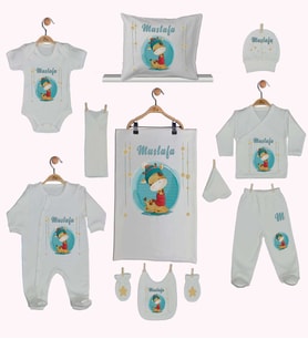 Pia Baby Gl 1934 11 Parça İsme Özel Hastane Çıkışı