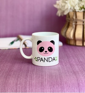 Pembe Panda Tasarımlı Kupa