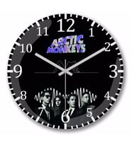 Arctic Monkeys Duvar Saati Bombeli Gercek Cam