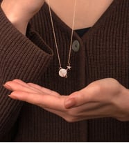 925 Ayar Gümüş Gezegen Kolye (Altın)