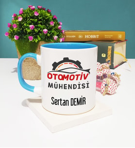 Otomotiv Mühendisi Kupa Bardak Mavi