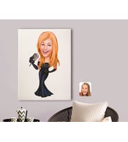 BK Gift Kişiye Özel Assolist Karikatürlü Kanvas Tablo 70x100cm-1