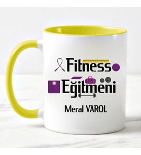 Fitness Eğitmenine  Kupa Bardağı Sarı