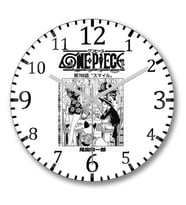 One Piece Duvar Saati  Bombeli Gercek Cam