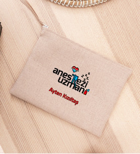 Anestezi Uzmanı Keten Bez El Çantası